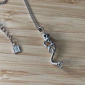 Sterling silver Harry Potter Darkmark necklace